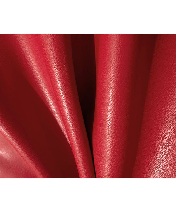 LB Synthetic Leather Single Jacket (Red)