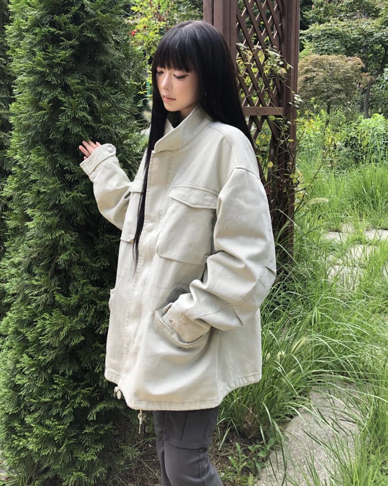 Dena Pigment High Neck Field Jacket