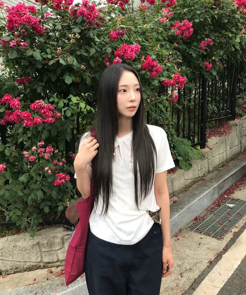 cattline（カトリーヌ）の「Modern Slit Shirring T-shirt White（Tops）」