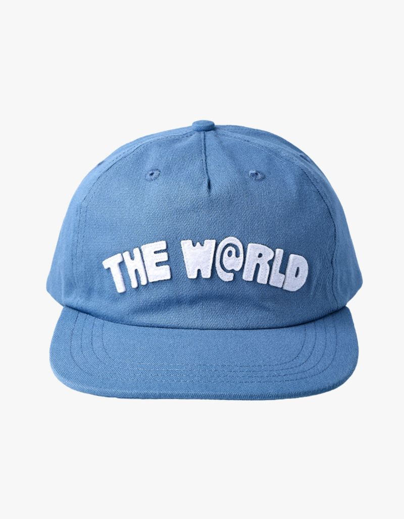5 Panel Felt Cap Blue