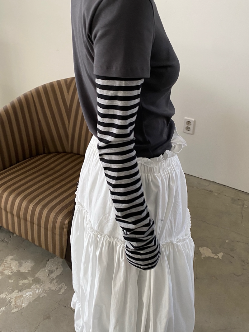 maroni shirring skirt