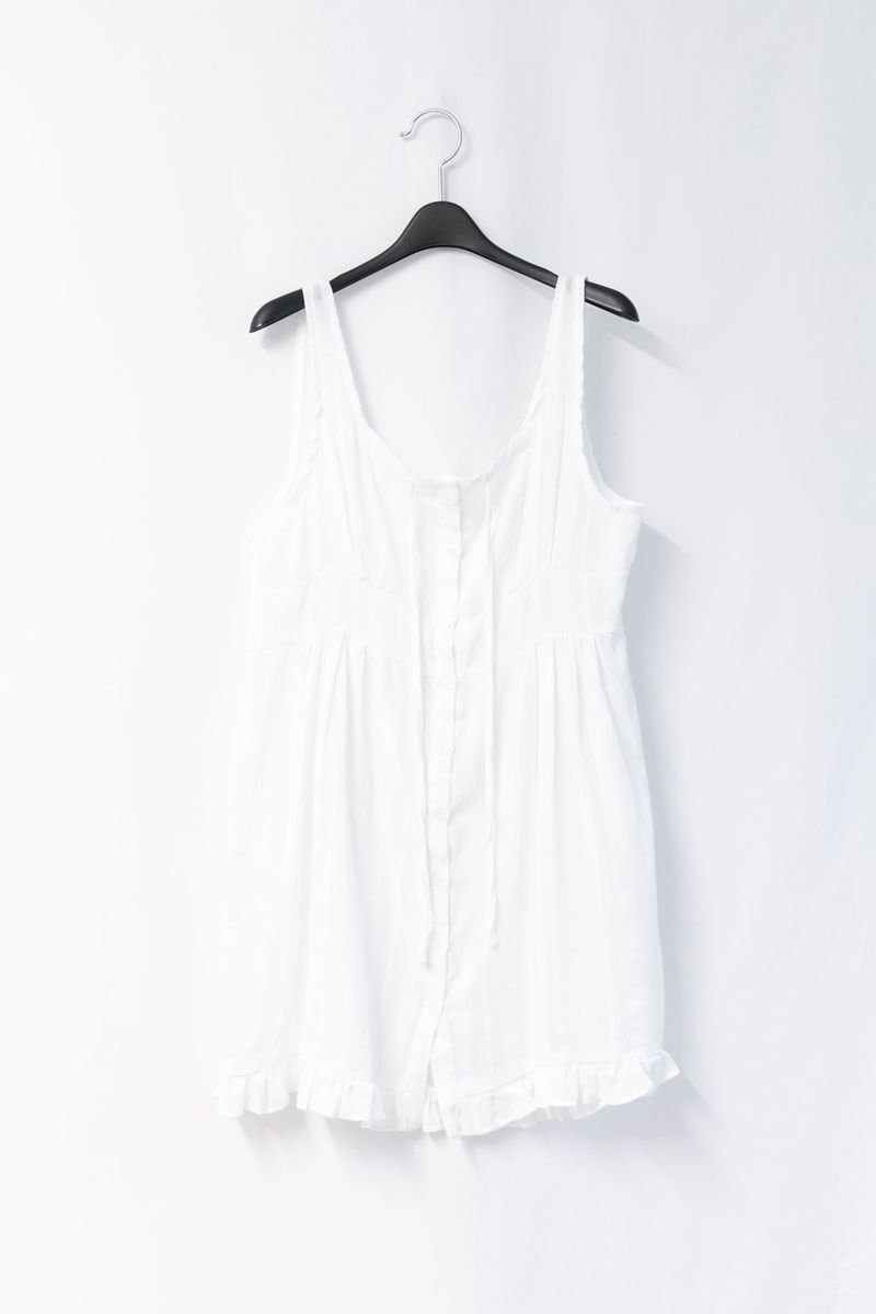 frill natural sleeveless ops(3colors)