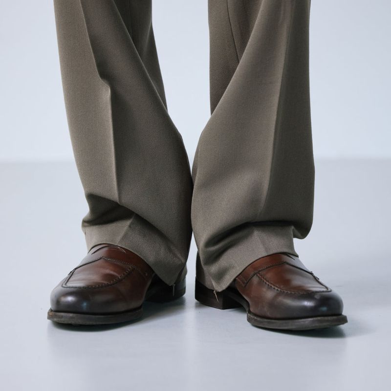 2way hidden extend bootcut slacks brown