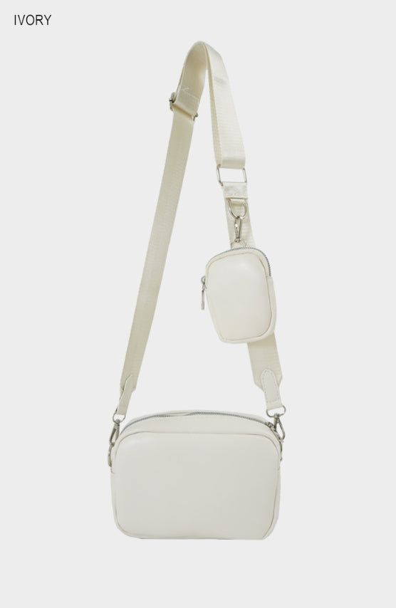 Minimal cross bag (with mini pouch)
