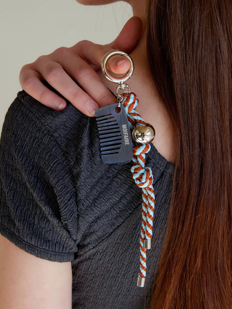 MOIFAIRE(モイフェア)の「ROPE COMB KEYRING / SKYBLUE(Accessories)」