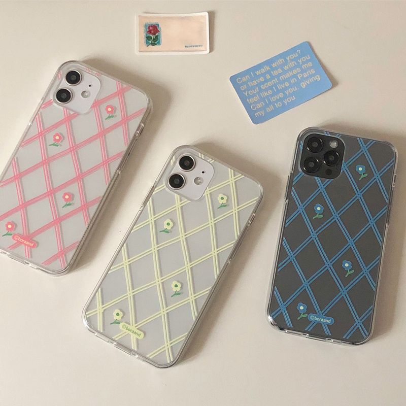 bora and(ボラアンド)の「flower check iphone case(Hats)」