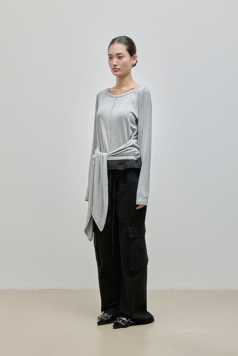 Fold Cargo Pants_Black