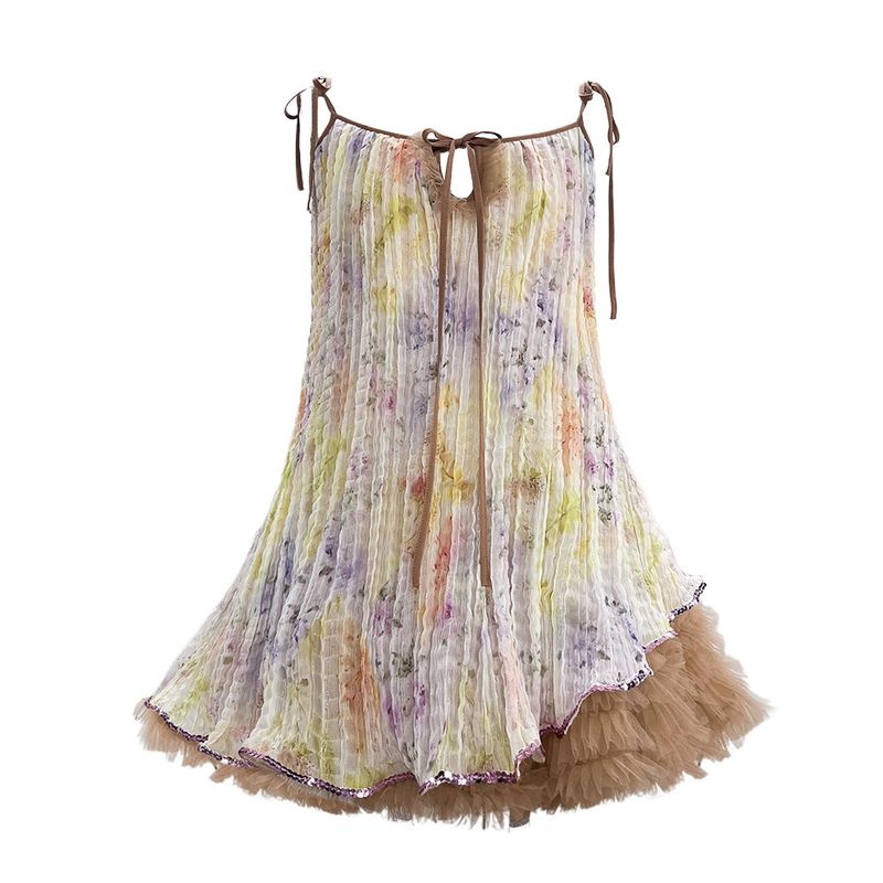 rose island（ローズアイランド）の「ROSE ISLAND Chiffon Ruched A-Line Puffy Slip Dress fairycore（Dresses）」