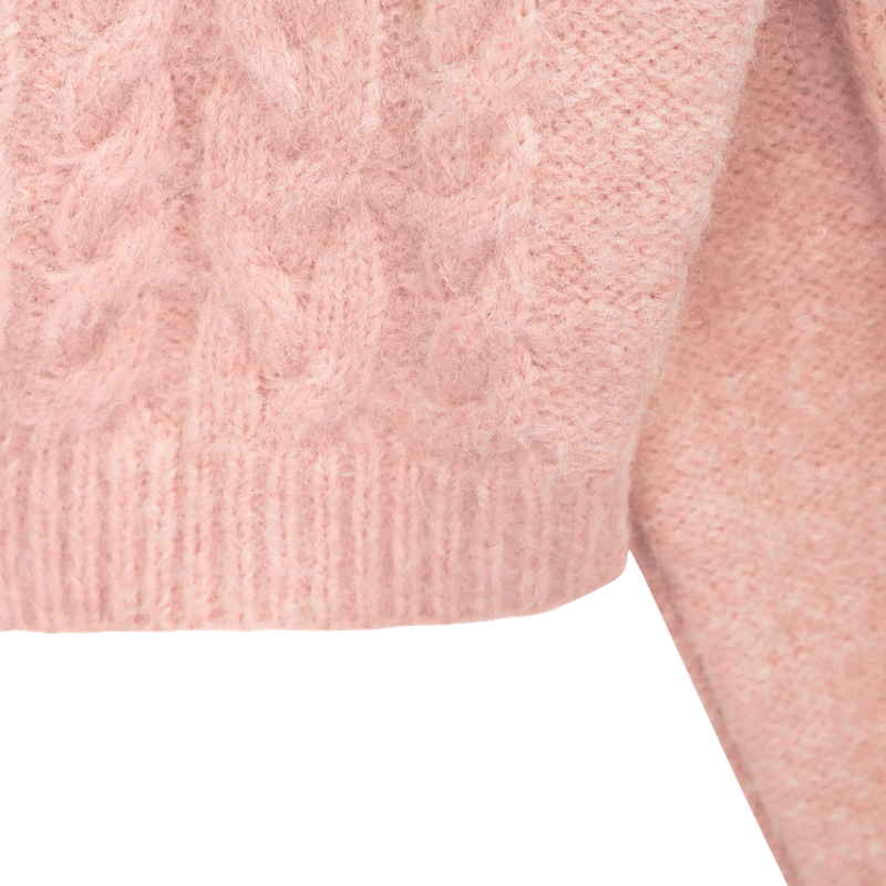 POMPOM TWIST CARDIGAN