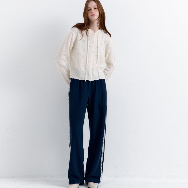 RAVEROUS（レイバロス）の「Lace Lining Track Pants_Navy（Pants）」