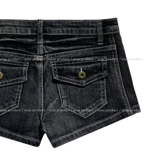 Vintage Low Back Pocket Short Pants