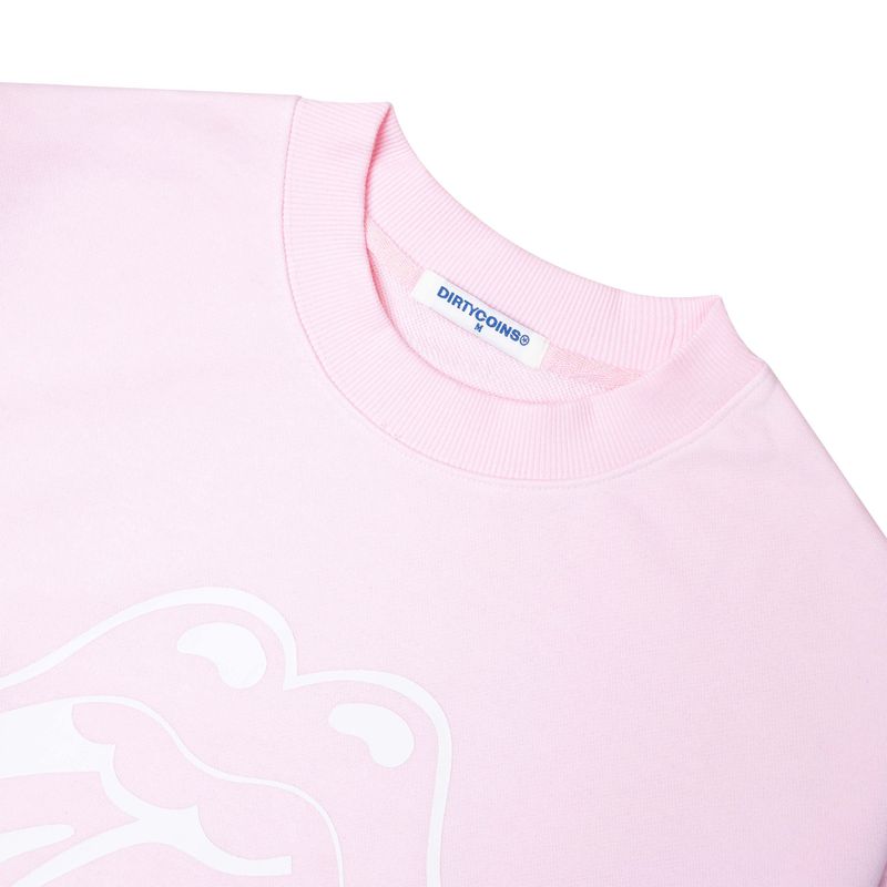 DC x The Rolling Stones Big Logo Printed Sweatshirt Pink