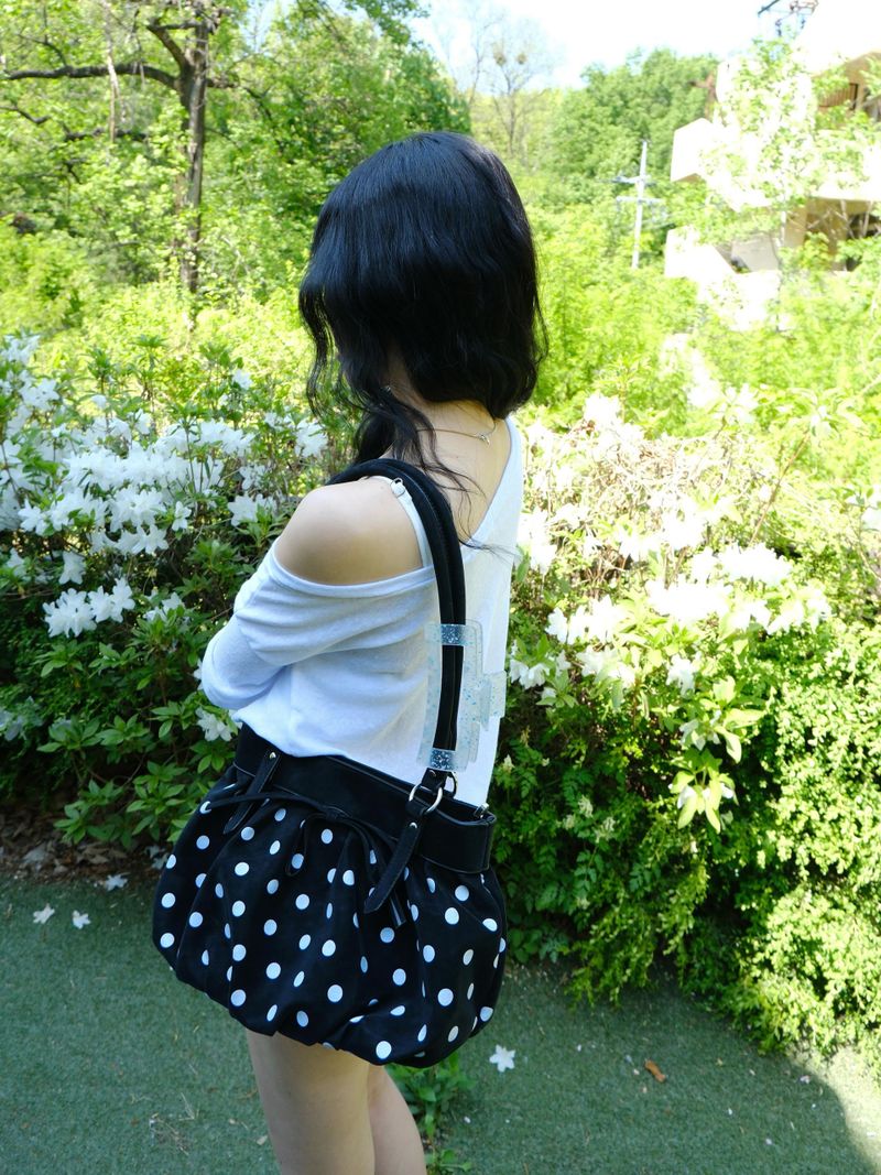 ドット リボン バッグ