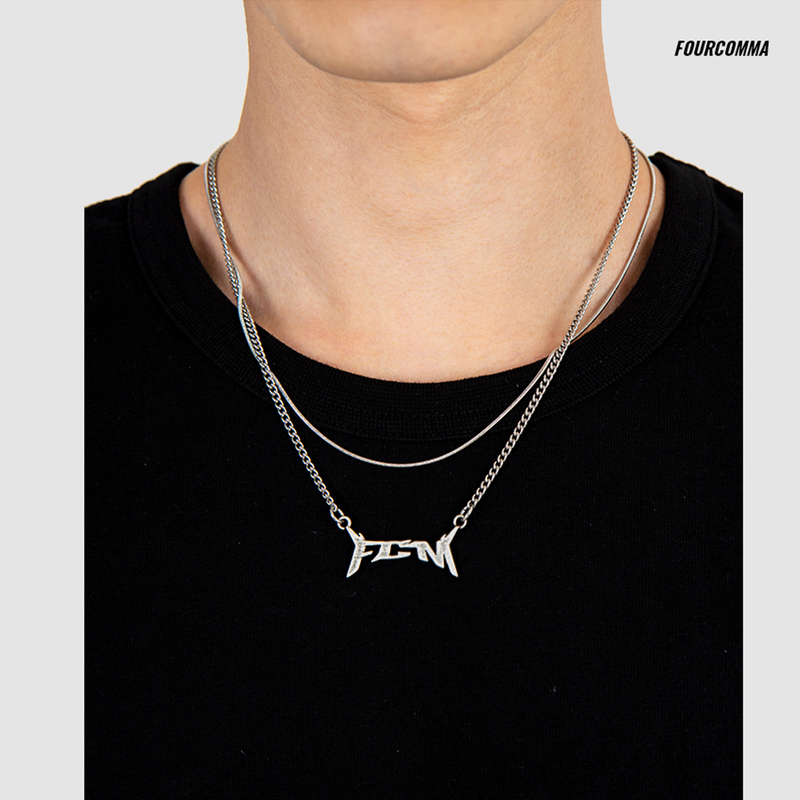 LAYERED LOGO NECKLACE