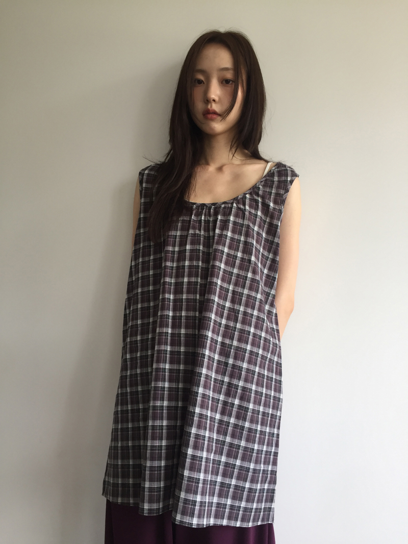 Nerong check midi dress (2color)