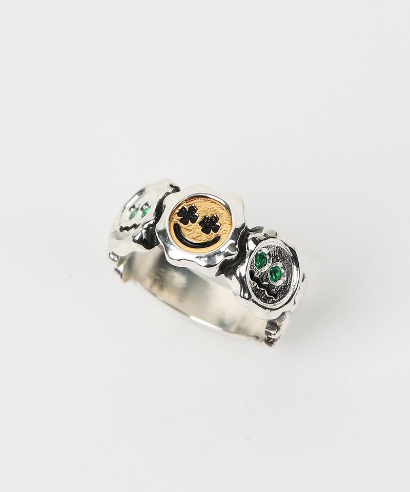 Clover eyes ring (925 silver)