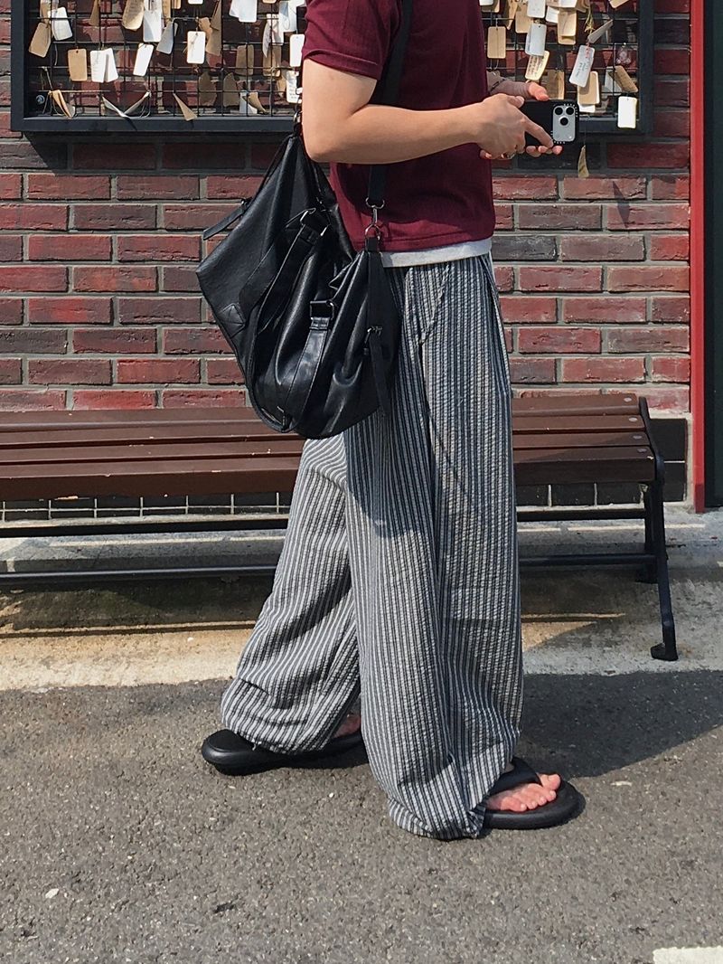 Souraker Two Tuck Stripe Pants 3C