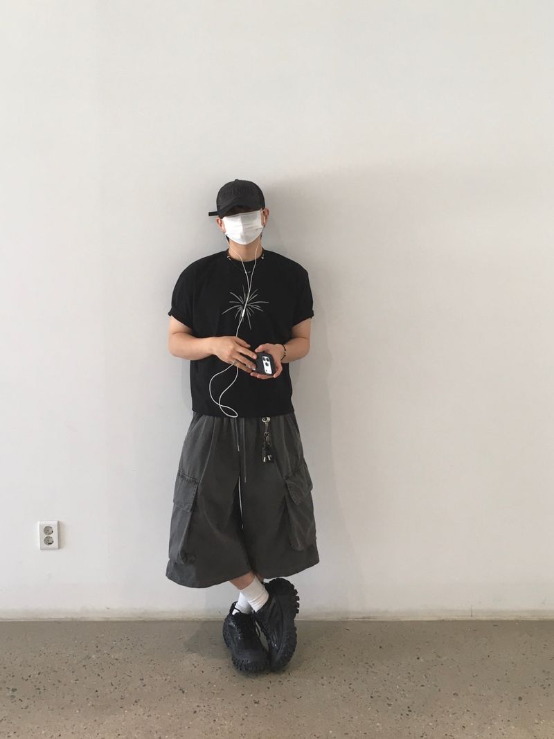 Enterme Pigment Cargo Bermuda Pants 4C