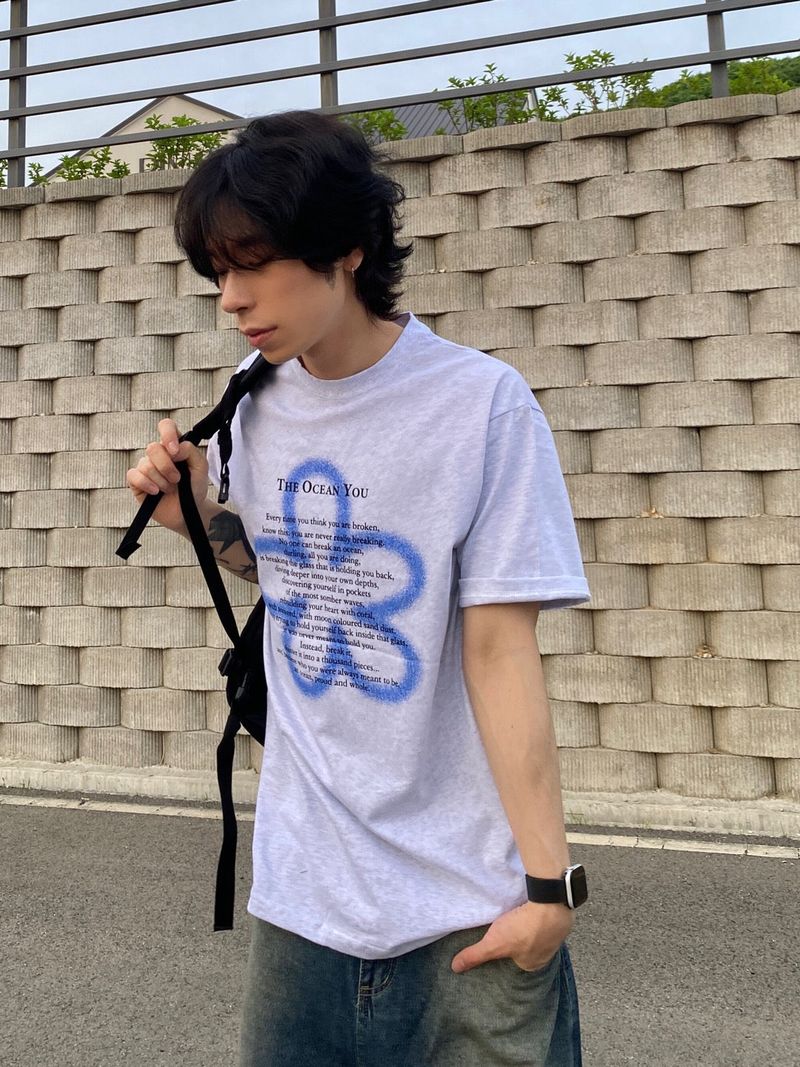 Clover lettering short sleeve T 4C