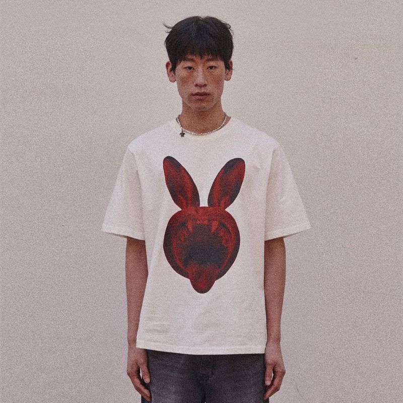 SINGING RABBIT T-SHIRT_WHITE