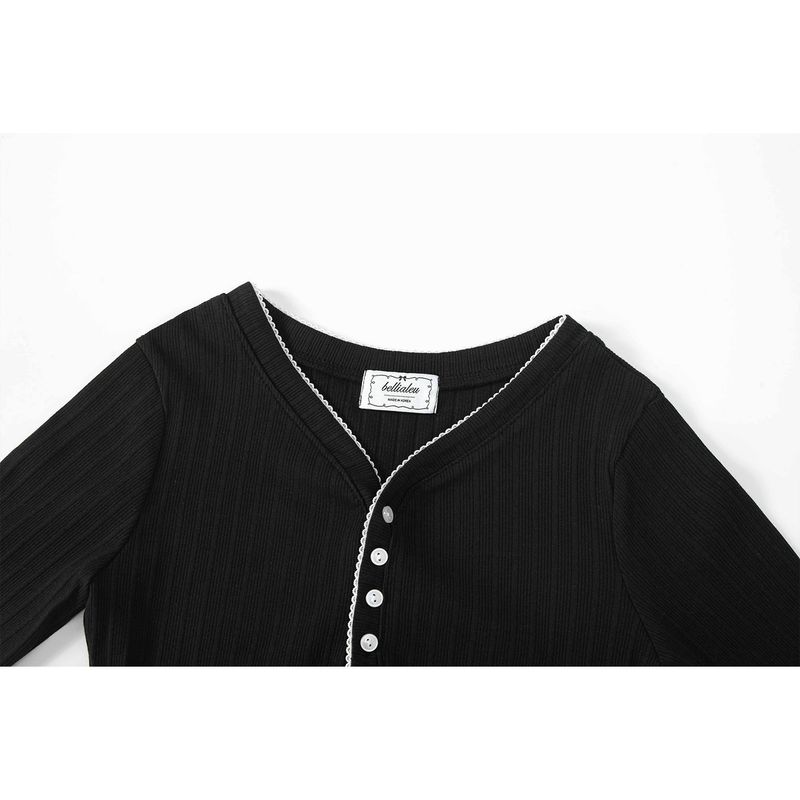 DAISY TOP-BLACK