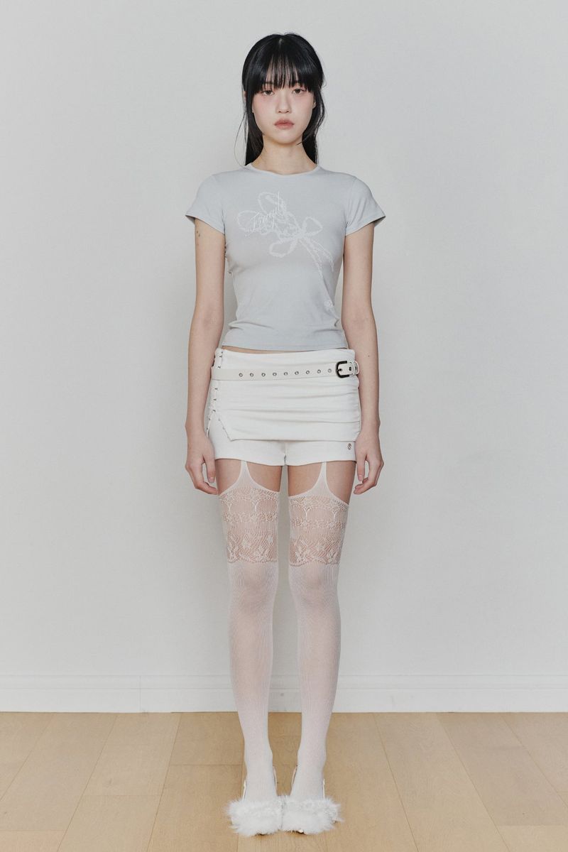 FRAGILE GRAPHIC TEE light mint