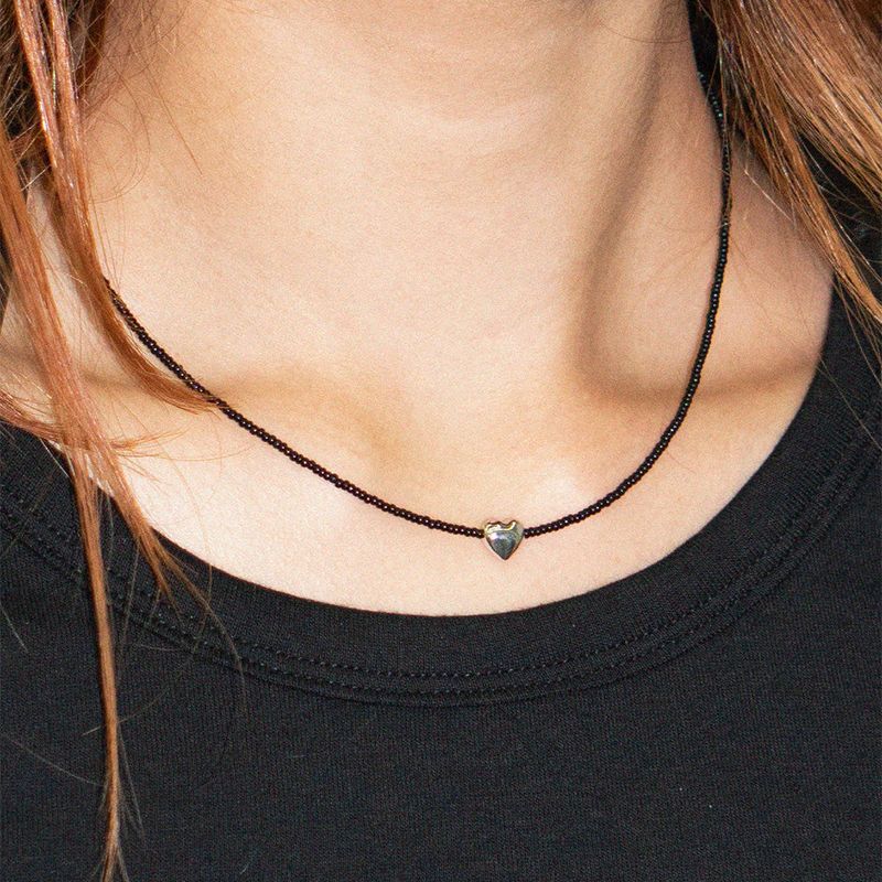 OURPIERRE（アワーピエール）の「ROMANTIC NECKLACE BLACK（Accessories）」