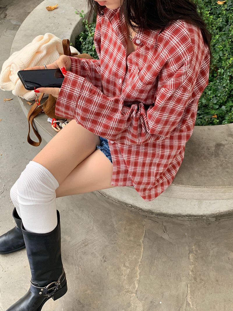 [MADE] Mohalf Tartan Checkered Shirt