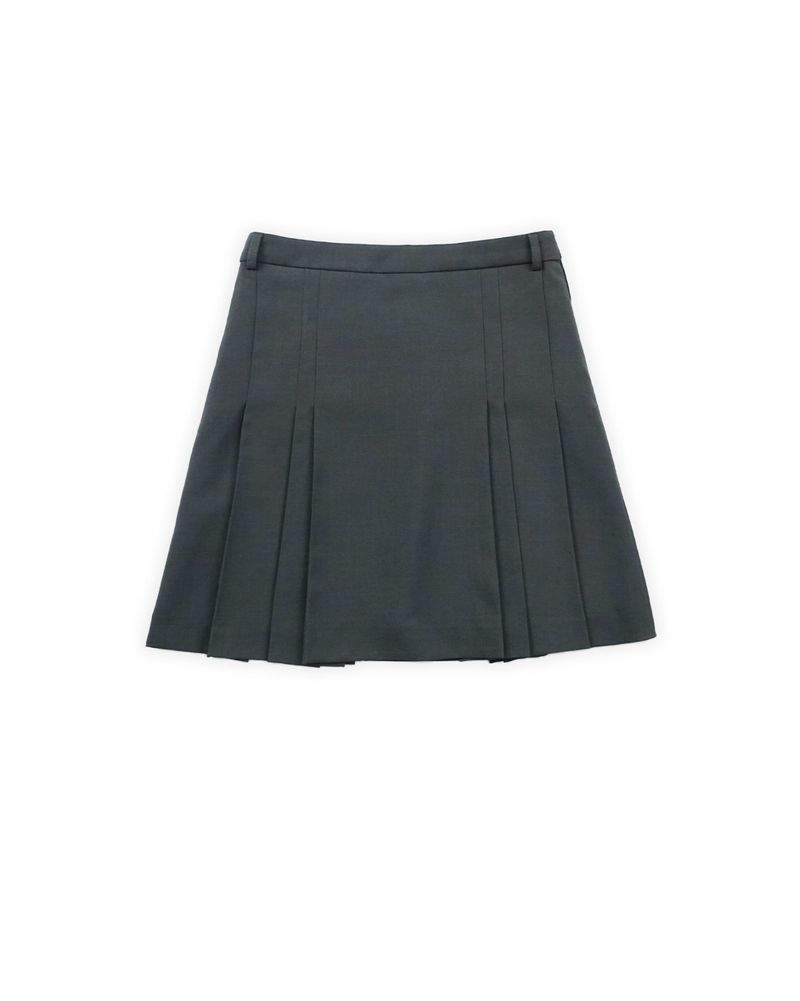 Pleated Skirt Charcoal