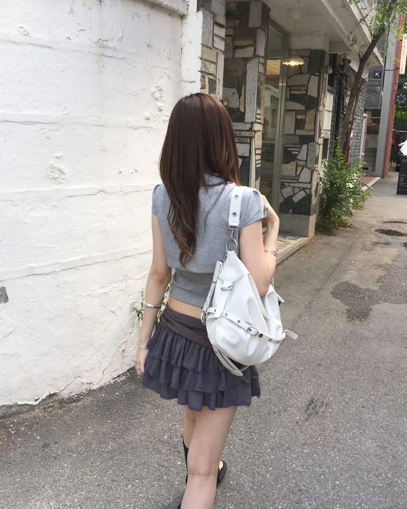 D ring shirring skirt