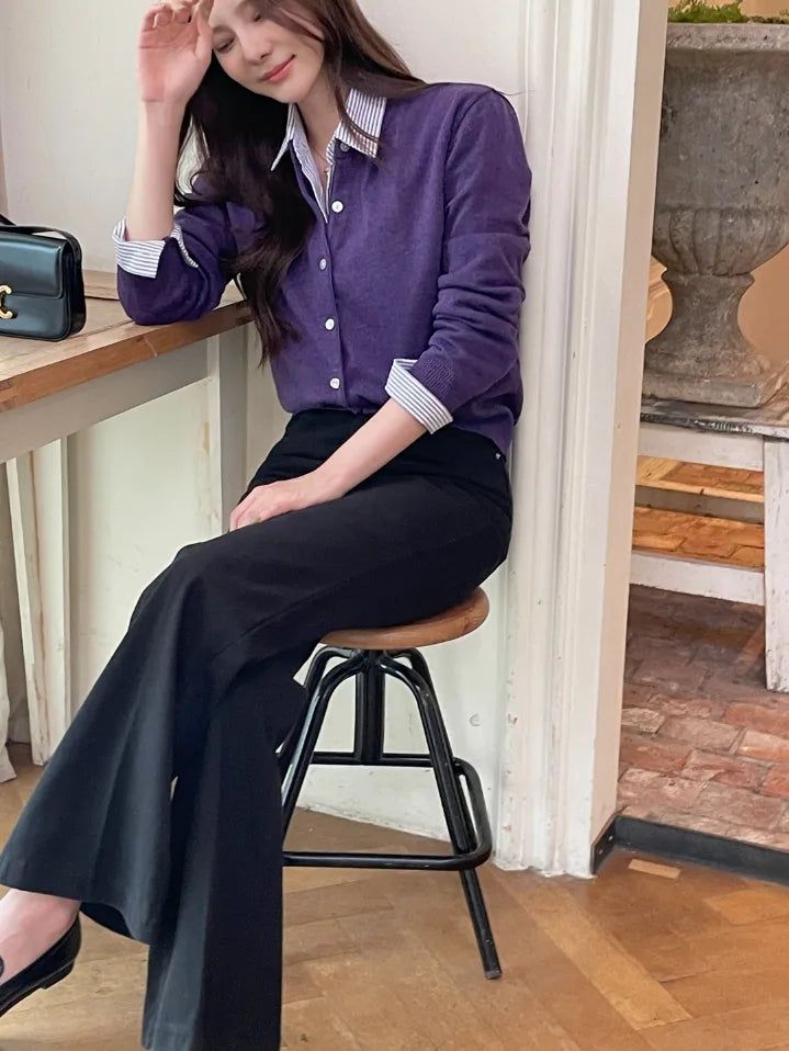 Kota Center Crease Slim Long Bootcut Pants