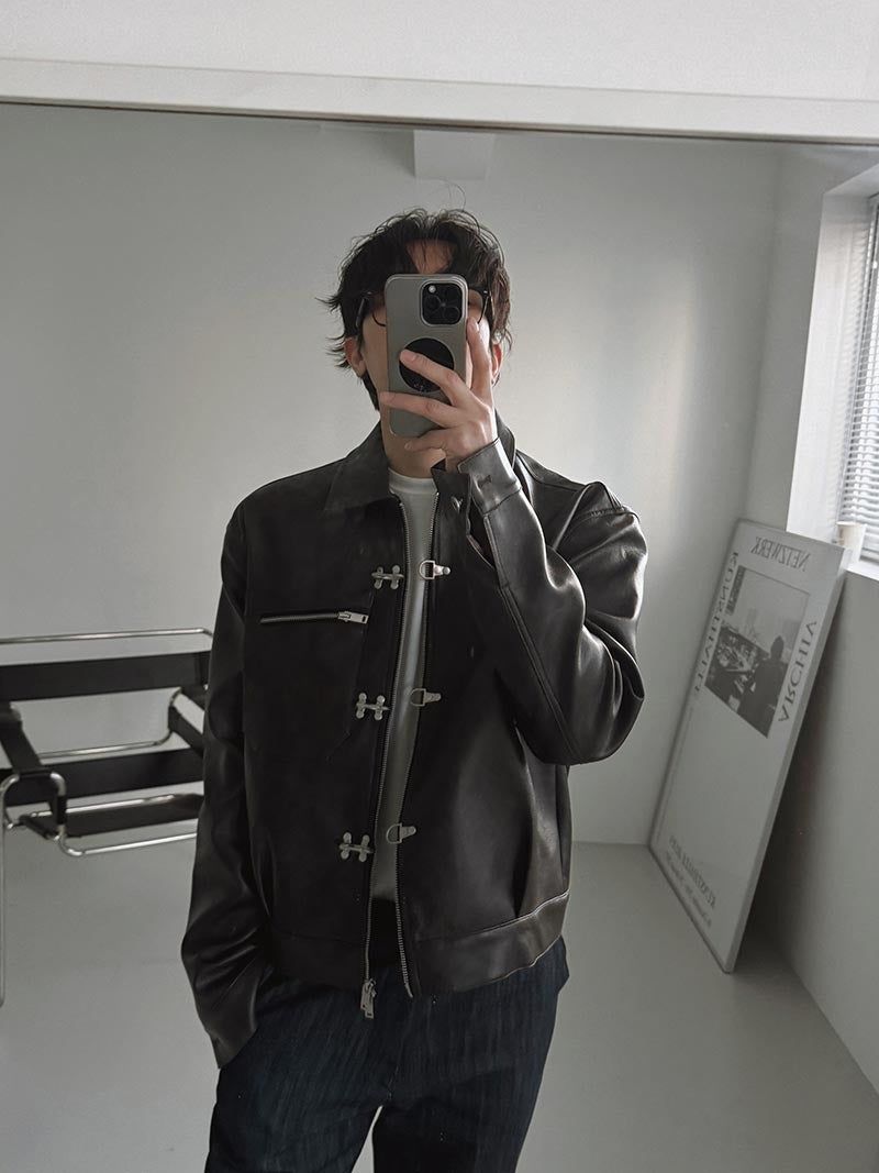 ASCLO Fireman Hook Leather Jacket