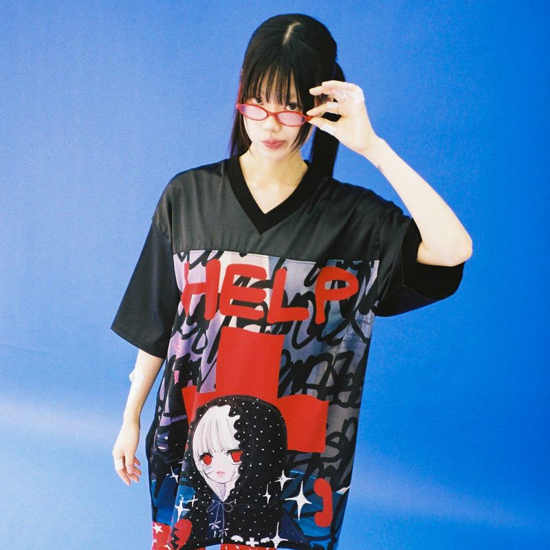 Help Me Satin Top - BLACK