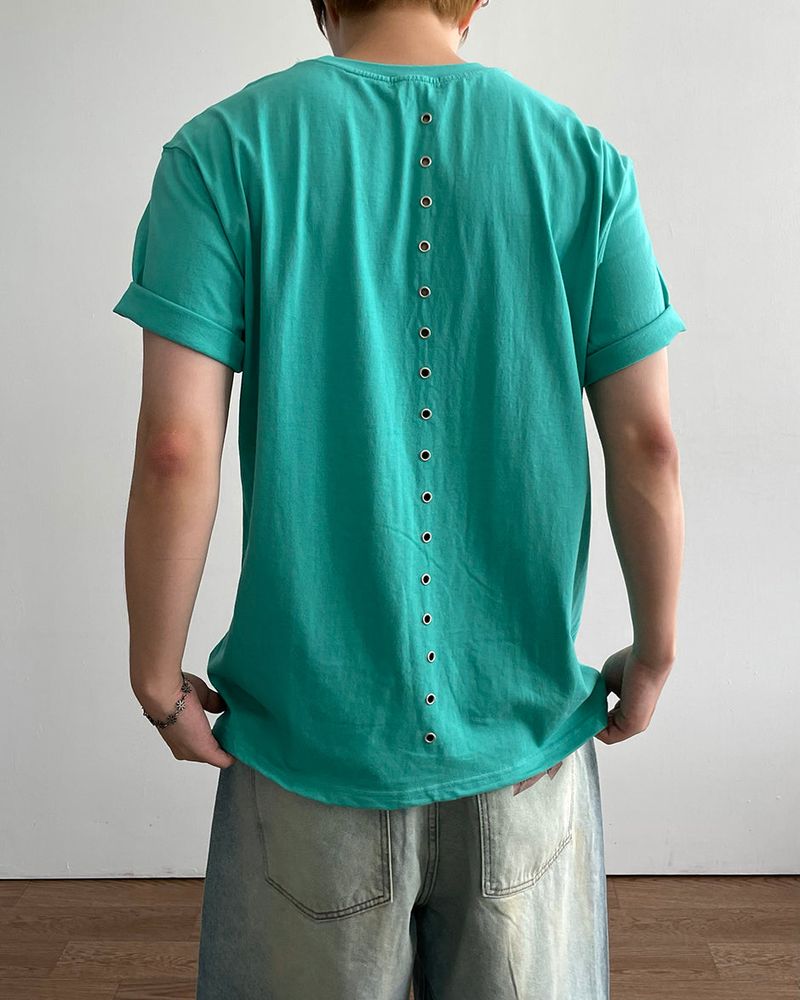 Punch Eyelet Short Sleeve T