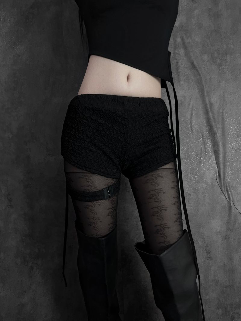 buckle strap micro shorts