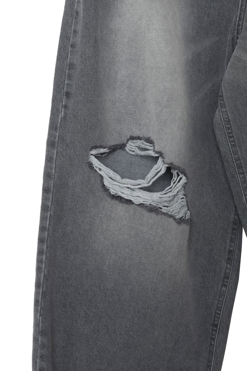 destroyed balloon denim pants