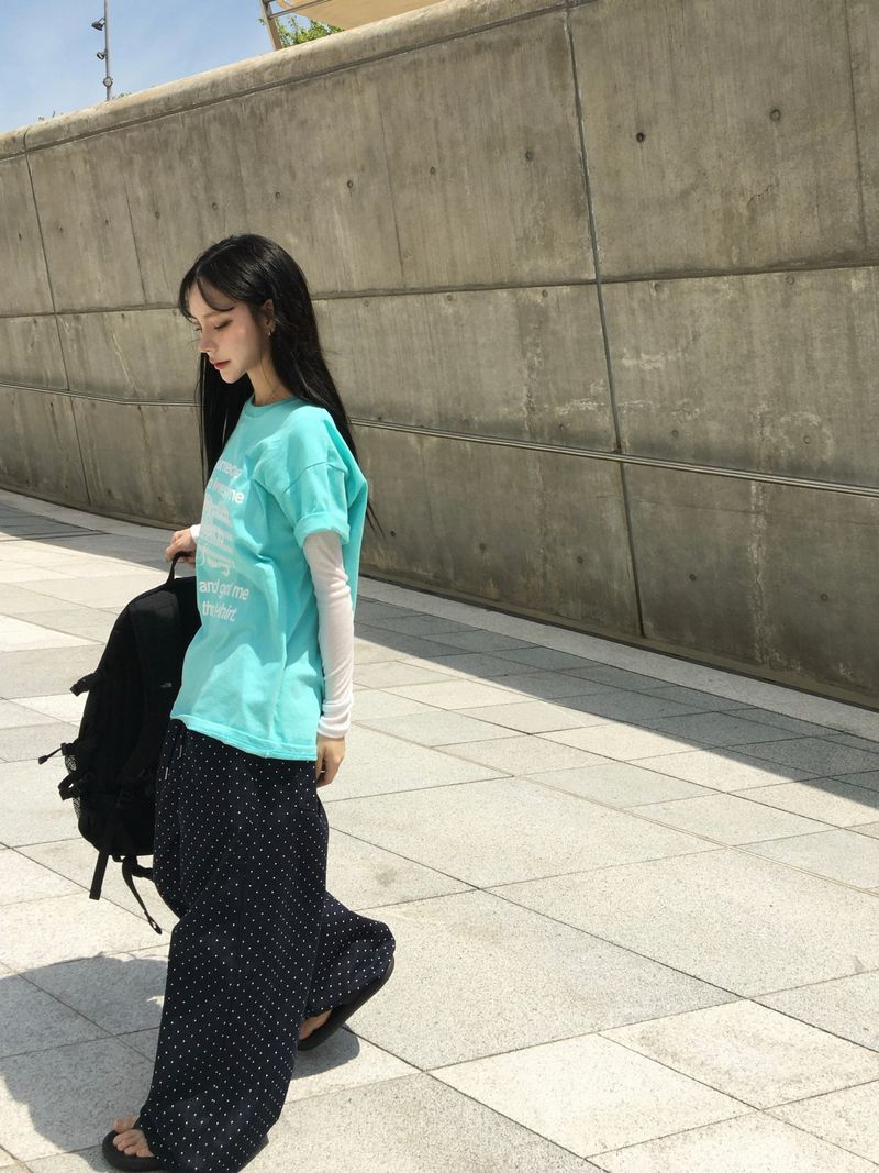 [Ritcore MADE] Mini Dot Wide Denim Pants (2c)