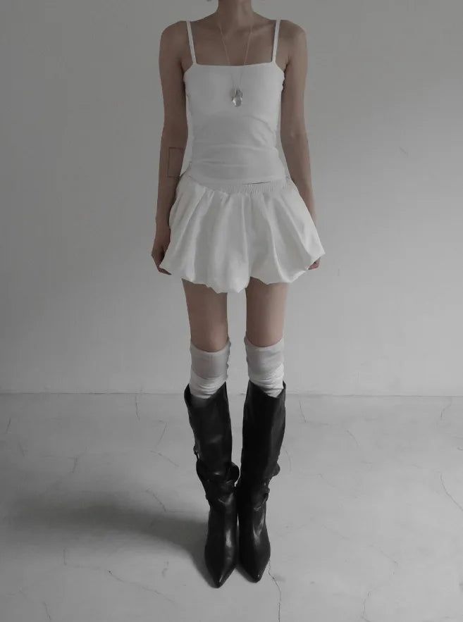 mnem（ムネム）の「Mib Padded Strap Sleeveless（Tops）」