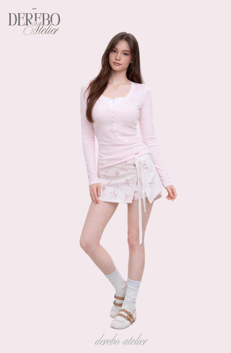 Sugar Flower Mini Pants Skirt