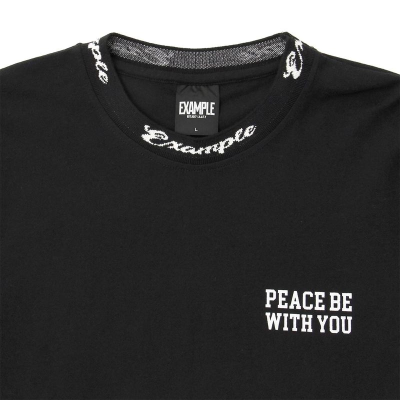 EXAMPLE CURSIVE CIRCLE LOGO BIGCOLLAR L/S TEE