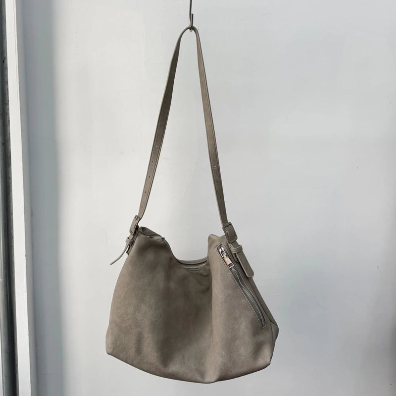Mist Suede Shoulder Bag