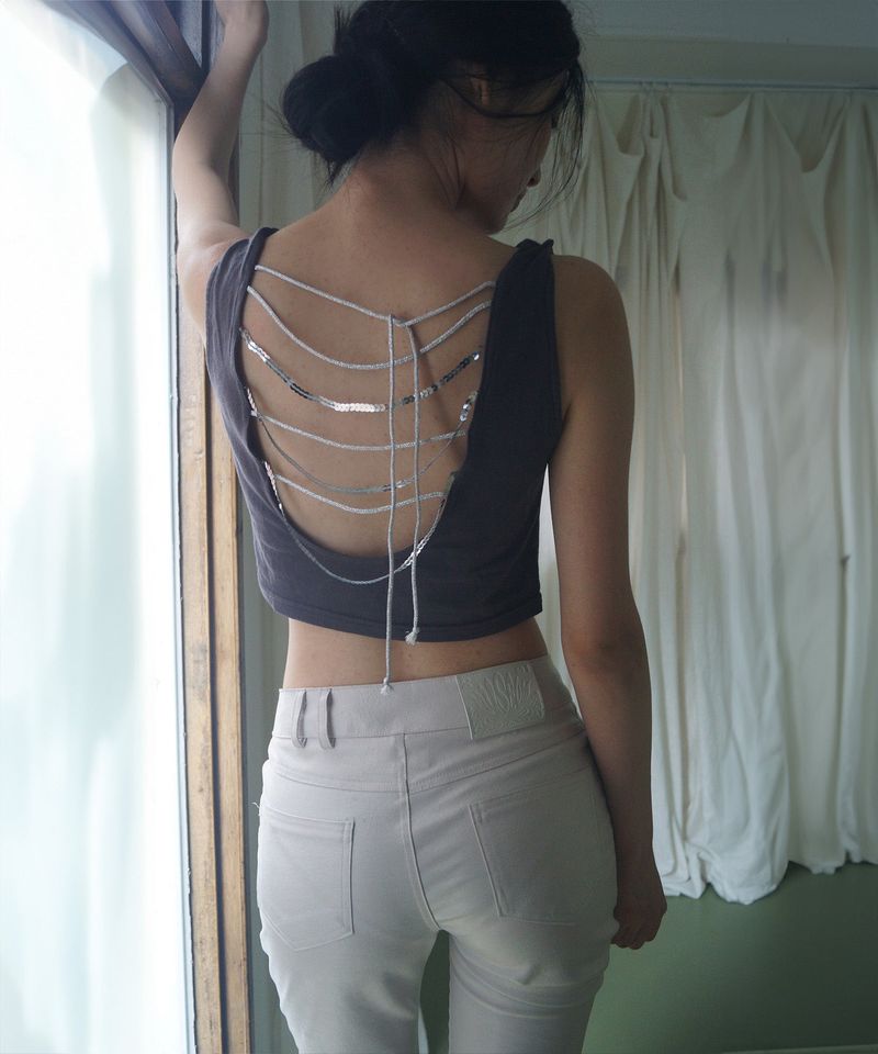 Coated Faux Leather Capri Pants