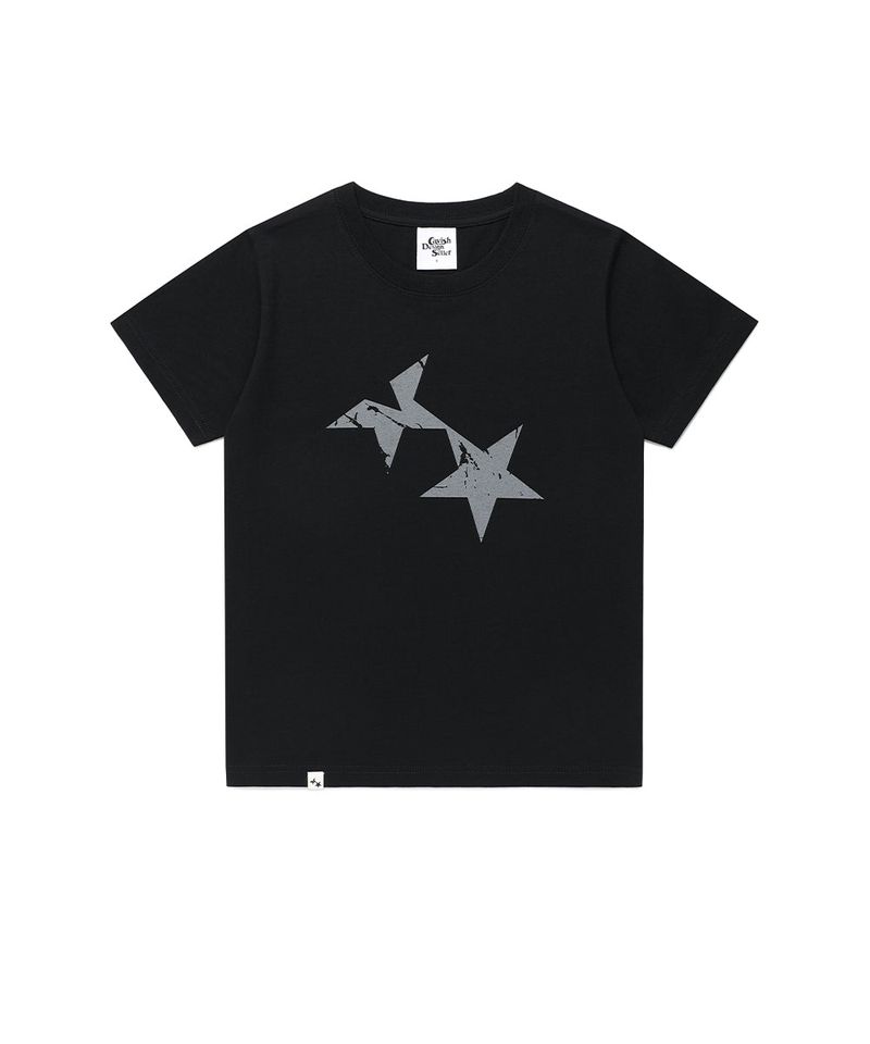 cavish（カビシ）の「W TWIN STAR SS TEE BLACK(CV2GMFT516A)（Tops）」