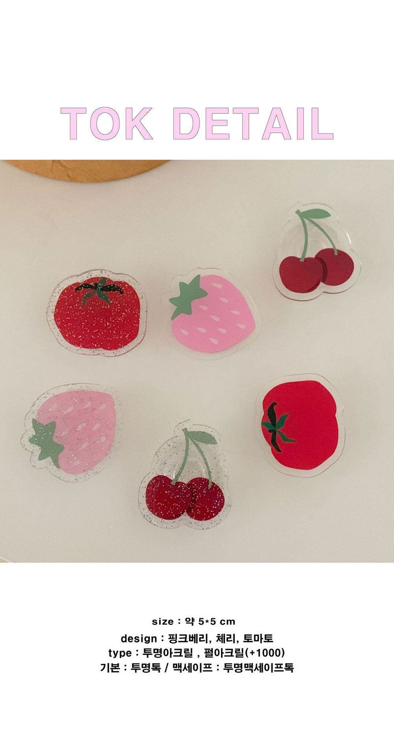 [MADE] acrylic Tok Fruit Fruit tok_ Cherry acrylic tok_Basic type smart talk