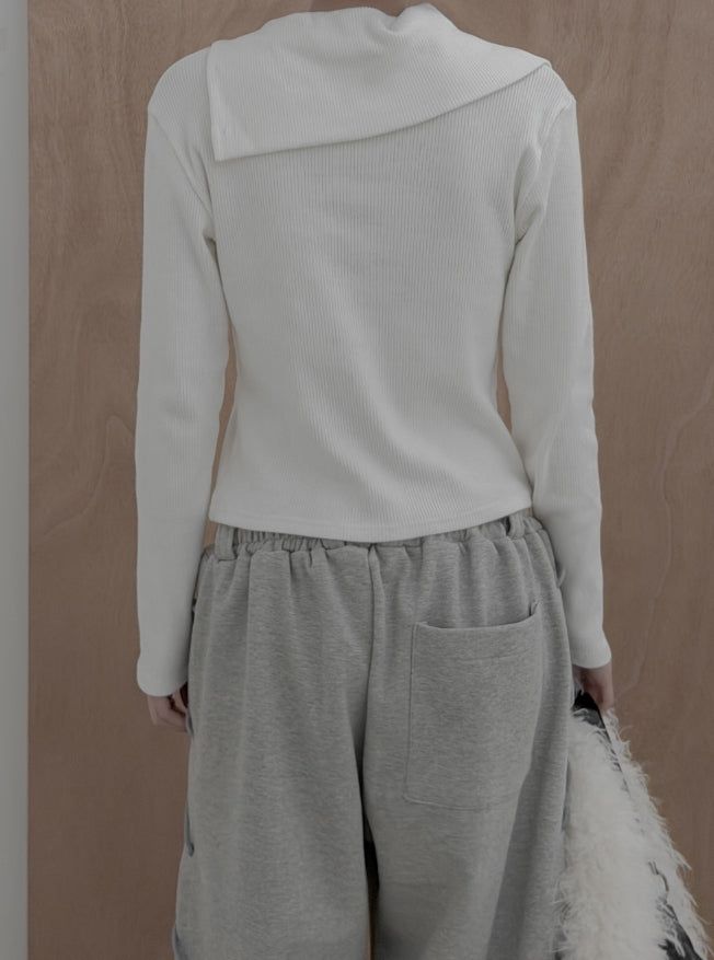 Corset brushed sweatpants