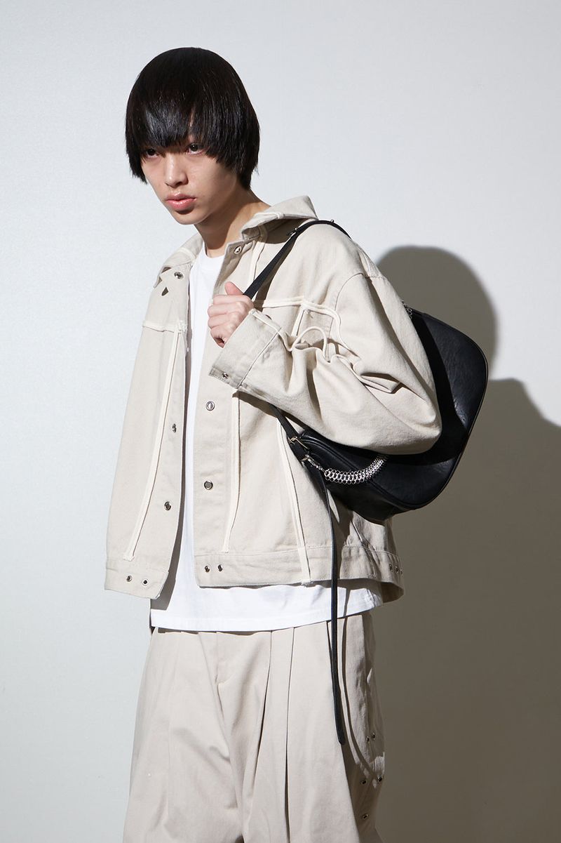 888 Chained Leather Bag