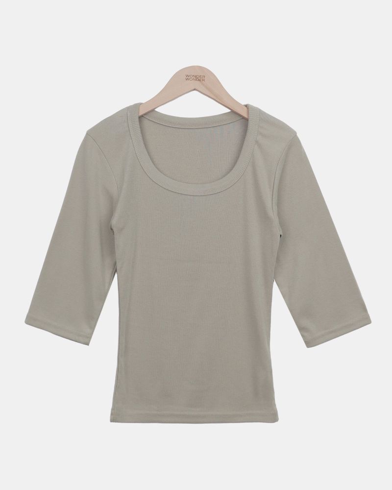 Luhel Round-Neck 7-Sleeve T-Shirt
