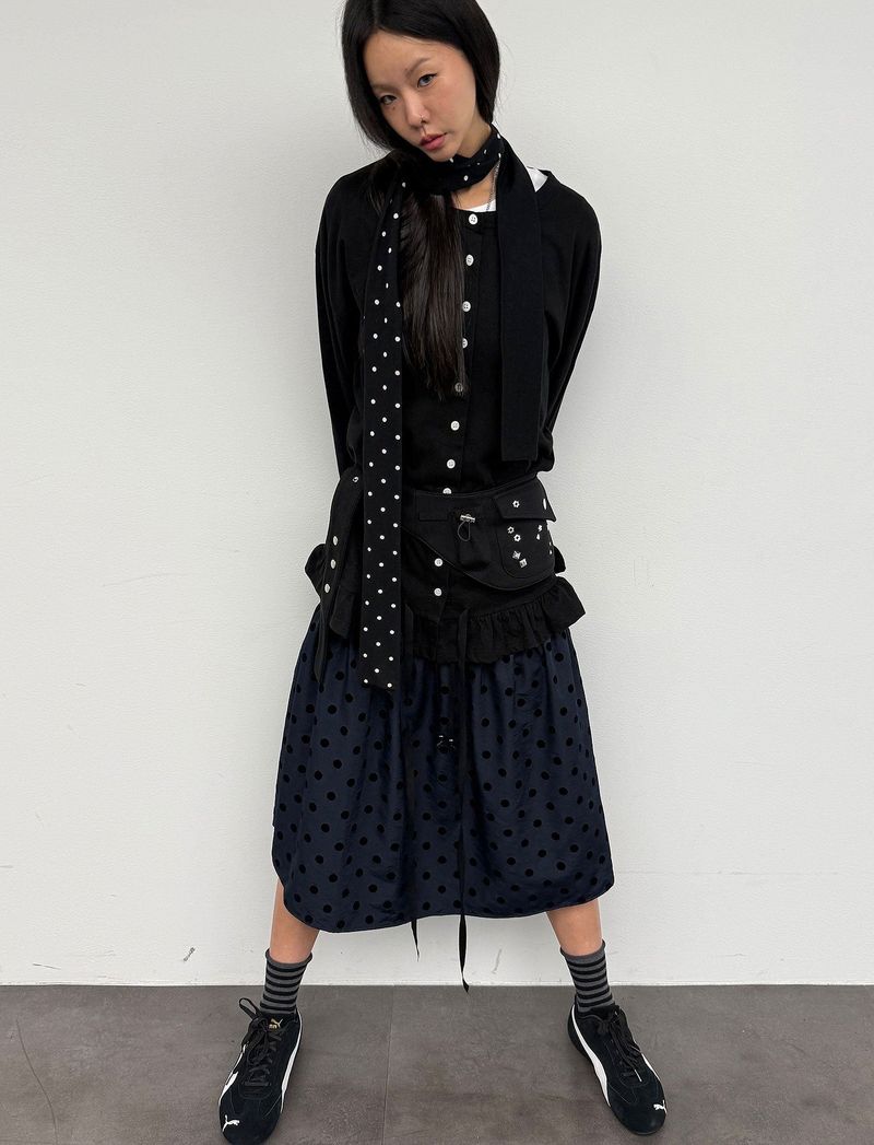 BALL SKIRT IN NAVY
