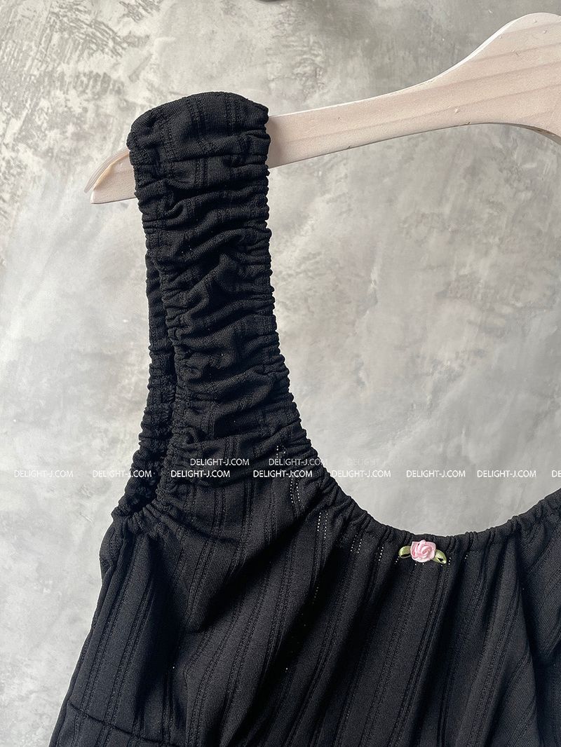 Eyelet Homewear Shirring Sleeveless