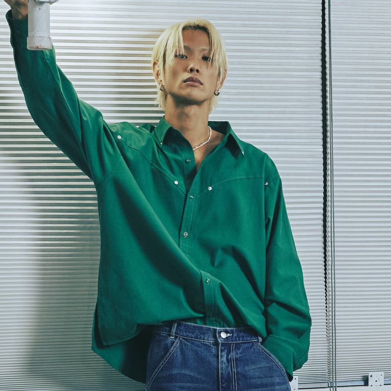 ROMANTIC CROWN（ロマンティッククラウン）の「OXFORD WESTERN SHIRT（Tops）」